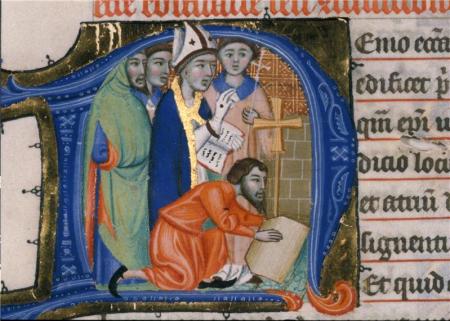 Pose de la première pierre de la Cathedrale